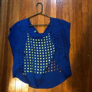 NEBLINA Grid Blue Shirt Medium